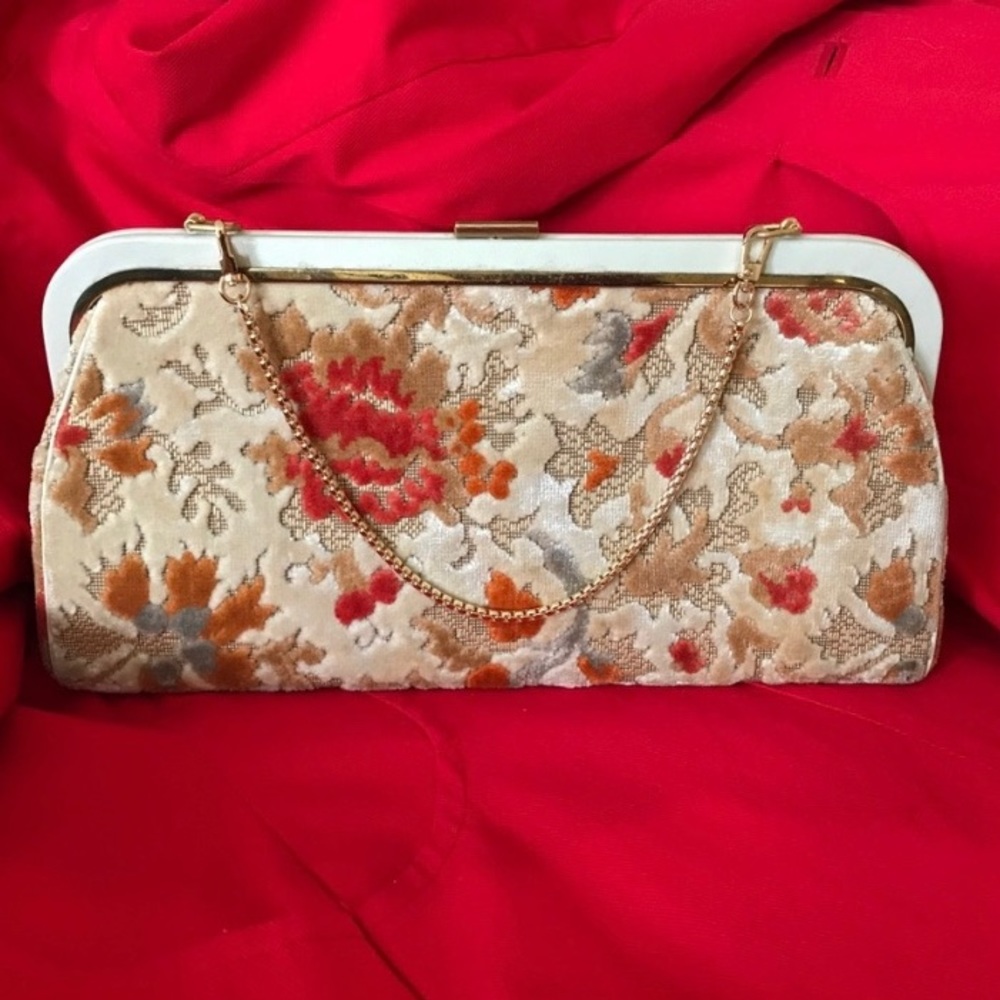 Vintage Velvet Brocade Bag
